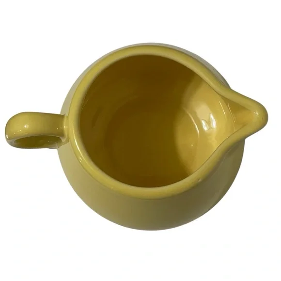 Vintage Fiestaware Yellow Ring Handled Creamer Fiesta Homer Laughlin HLC 1997 - Picture 5 of 6